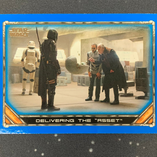 Star Wars - The Mandalorian 2020 -  027 - Delivering the “Asset” - Blue Border Vintage Trading Card Singles Topps