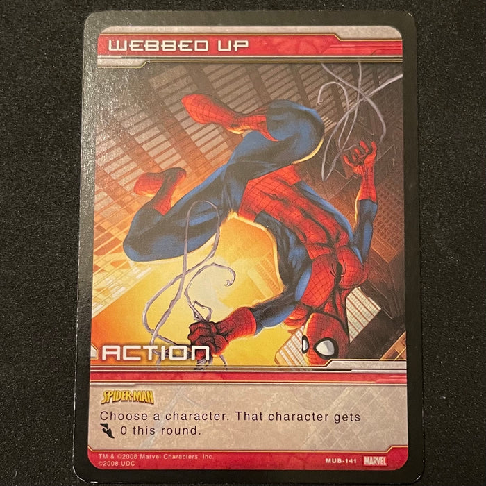 Marvel Ultimate Battles 2008 - MUB-141 - Webbed Up Vintage Trading Card Singles Upper Deck