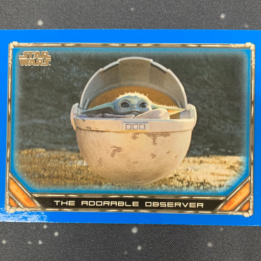 Star Wars - The Mandalorian 2020 -  021 - The Adorable Observer - Blue Border Vintage Trading Card Singles Topps   