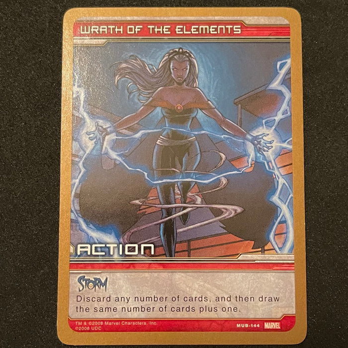 Marvel Ultimate Battles 2008 - MUB-144 - Wrath of the Elements Vintage Trading Card Singles Upper Deck