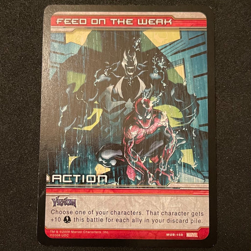 Marvel Ultimate Battles 2008 - MUB-150 - Feed on the Weak Vintage Trading Card Singles Upper Deck
