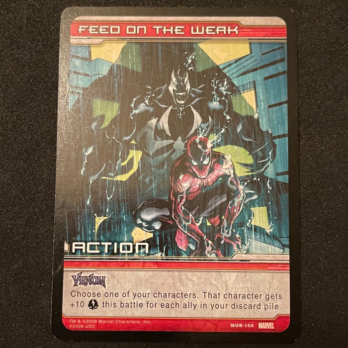 Marvel Ultimate Battles 2008 - MUB-150 - Feed on the Weak Vintage Trading Card Singles Upper Deck