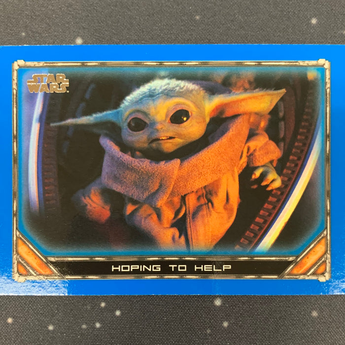 Star Wars - The Mandalorian 2020 -  014 - Hoping to Help - Blue Border Vintage Trading Card Singles Topps   
