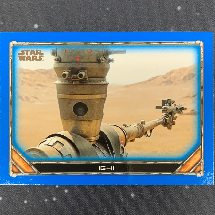 Star Wars - The Mandalorian 2020 -  009 - IG-11 - Blue Border Vintage Trading Card Singles Topps