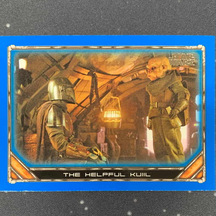 Star Wars - The Mandalorian 2020 -  008 - The Helpful Kuiil - Blue Border Vintage Trading Card Singles Topps   
