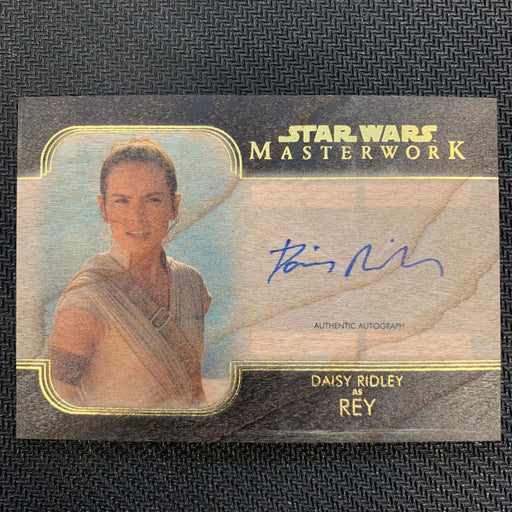 Star Wars Masterwork 2020 - AD-DR - Autograph - Daisy Ridley as Rey - Wood 02/10 Vintage Trading Card Singles Topps   