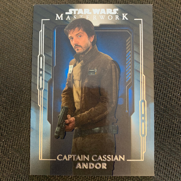 Star Wars Masterwork 2020 - 094 - Captain Cassian Andor - Blue Parallel Vintage Trading Card Singles Topps