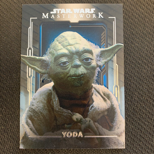 Star Wars Masterwork 2020 - 055 - Yoda - Blue Parallel Vintage Trading Card Singles Topps