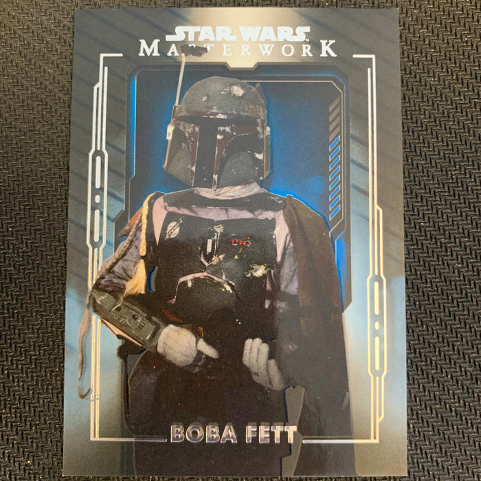 Star Wars Masterwork 2020 - 054 - Boba Fett - Blue Parallel Vintage Trading Card Singles Topps