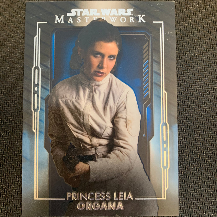 Star Wars Masterwork 2020 - 050 - Princess Leia Organa - Blue Parallel Vintage Trading Card Singles Topps