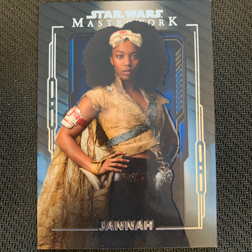 Star Wars Masterwork 2020 - 028 - Jannah - Blue Parallel Vintage Trading Card Singles Topps