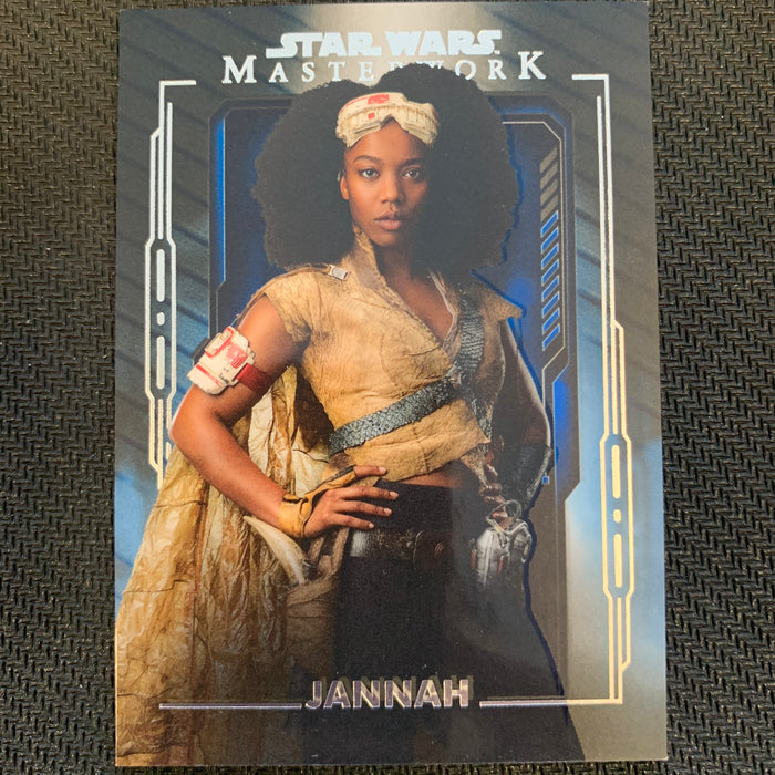 Star Wars Masterwork 2020 - 028 - Jannah - Blue Parallel Vintage Trading Card Singles Topps