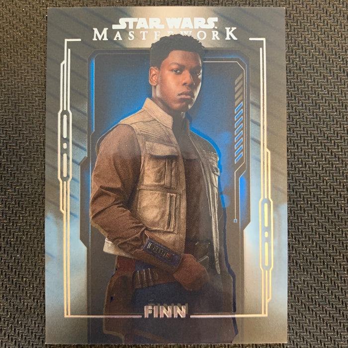 Star Wars Masterwork 2020 - 025 - Finn - Blue Parallel Vintage Trading Card Singles Topps