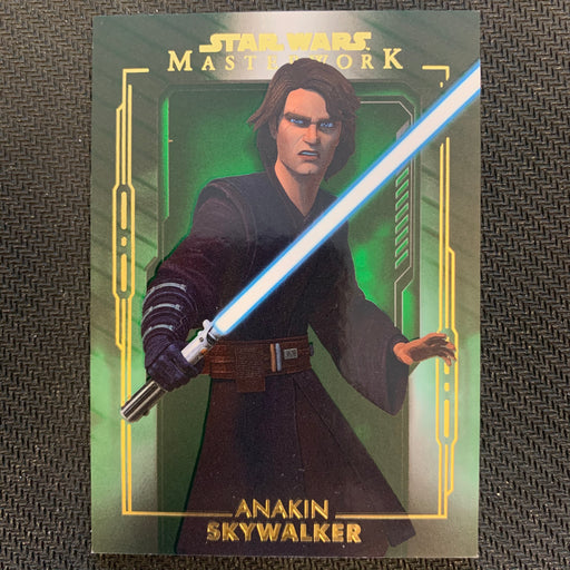 Star Wars Masterwork 2020 - 090 - Anakin Skywalker - Green Parallel - 97/99 Vintage Trading Card Singles Topps   