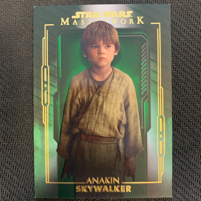 Star Wars Masterwork 2020 - 064 - Anakin Skywalker - Green Parallel Vintage Trading Card Singles Topps