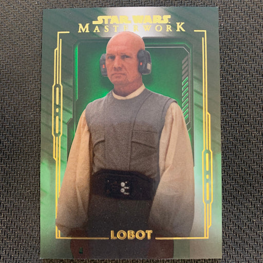 Star Wars Masterwork 2020 - 060 - Lobot - Green Parallel - 81/99 Vintage Trading Card Singles Topps