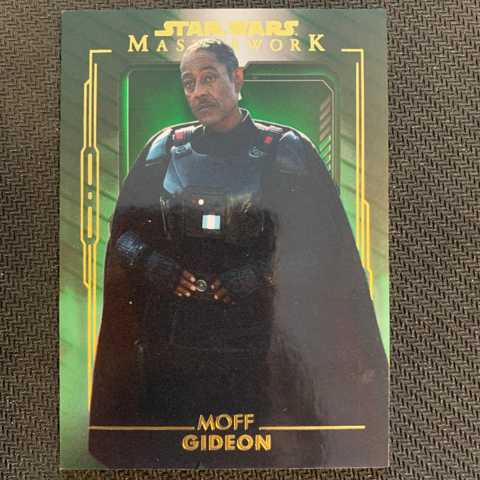 Star Wars Masterwork 2020 - 010 - Moff Gideon - Green Parallel - 62/99 Vintage Trading Card Singles Topps