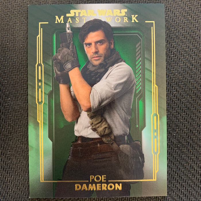 Star Wars Masterwork 2020 - 026 - Poe Dameron - Green Parallel - 69/99 Vintage Trading Card Singles Topps