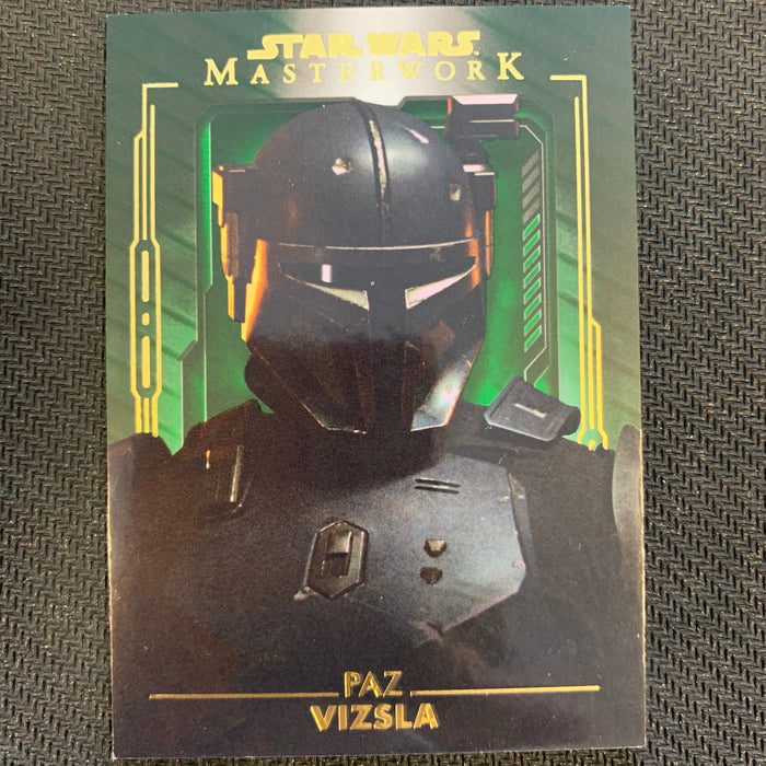 Star Wars Masterwork 2020 - 017 - Paz Vizsla - Green Parallel - 48/99 Vintage Trading Card Singles Topps   