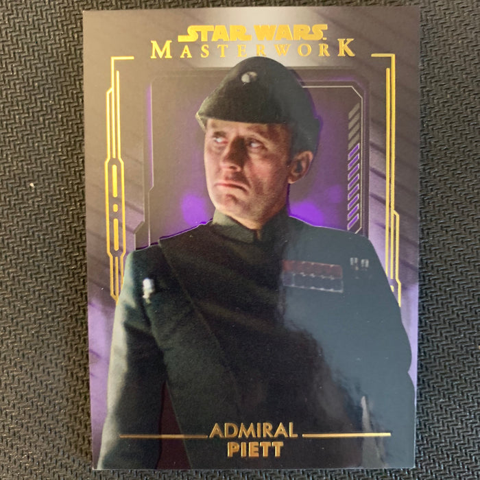 Star Wars Masterwork 2020 - 058 - Admiral Piett - Purple Parallel - 43/50 Vintage Trading Card Singles Topps