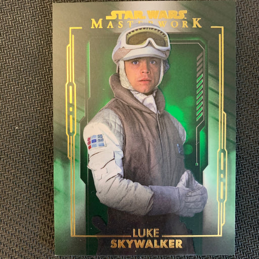 Star Wars Masterwork 2020 - 048 - Luke Skywalker - Green Parallel - 84/99 Vintage Trading Card Singles Topps   