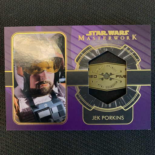 Star Wars Masterwork 2020 - DT-RP - Jek Porkins - Red Five X-Wing Squadron - Purple 29/50 Vintage Trading Card Singles Topps   