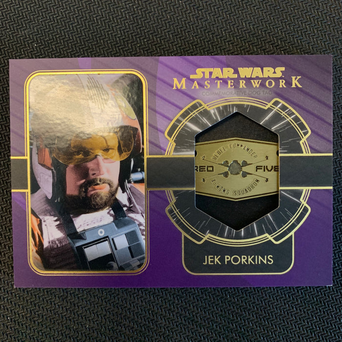 Star Wars Masterwork 2020 - DT-RP - Jek Porkins - Red Five X-Wing Squadron - Purple 29/50 Vintage Trading Card Singles Topps