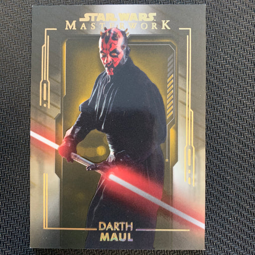 Star Wars Masterwork 2020 - 067 - Darth Maul - Black Parallel - 1/1 Vintage Trading Card Singles Topps   