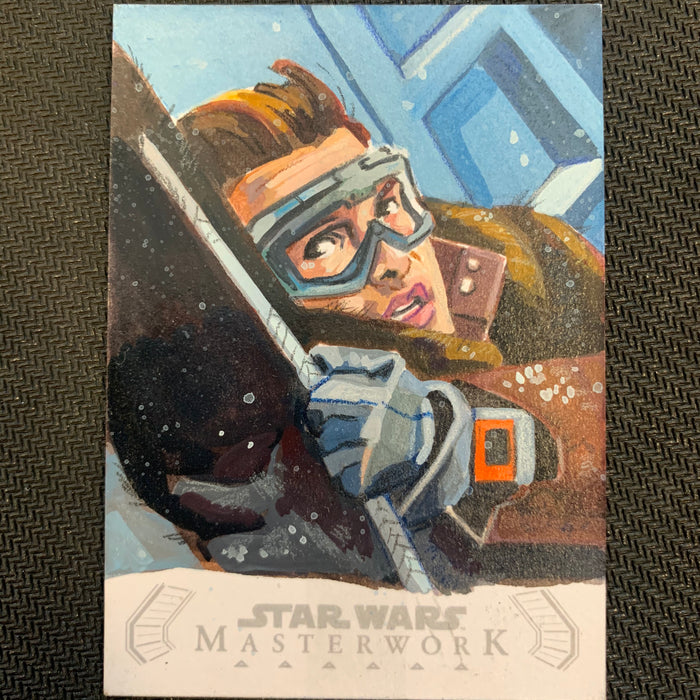 Star Wars Masterwork 2020 - Sketch Card 1/1 - Han Solo - by Matt Stewart Vintage Trading Card Singles Topps   