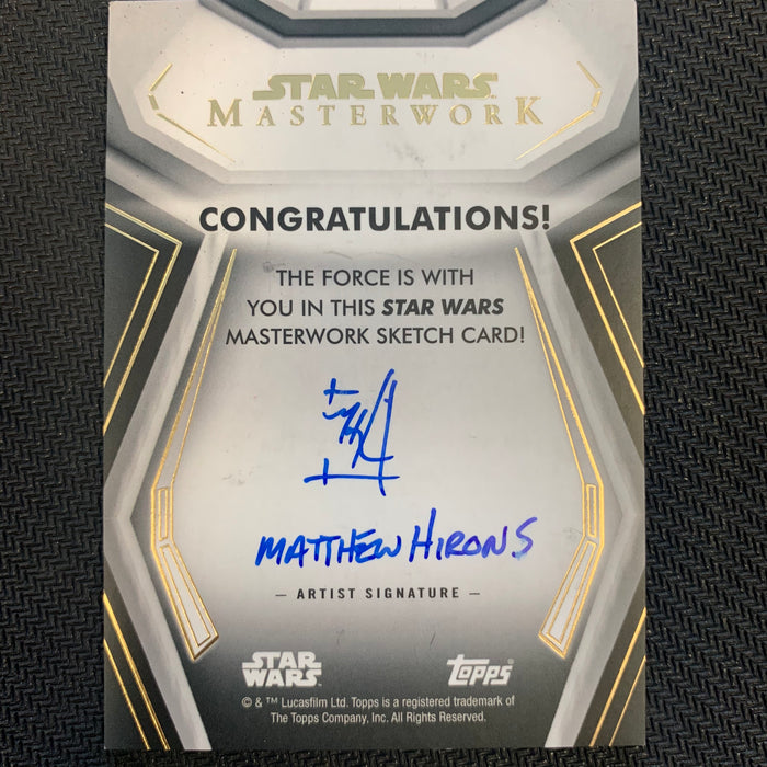 Star Wars Masterwork 2020 - Sketch Card 1/1 - Galen Erso - by Matthew Hirons Vintage Trading Card Singles Topps   