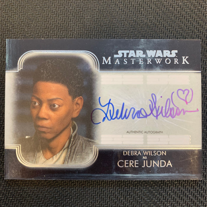 Star Wars Masterwork 2020 - A-DW - Autograph - Debra Wilson as Cere Junda Vintage Trading Card Singles Topps
