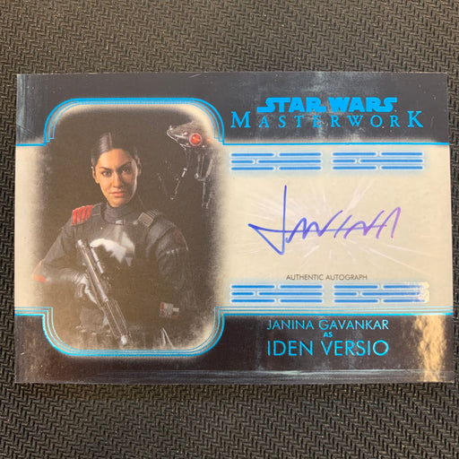 Star Wars Masterwork 2020 - A-JG - Autograph - Janina Gavankar as Iden Versio - Blue 55/99 Vintage Trading Card Singles Topps   