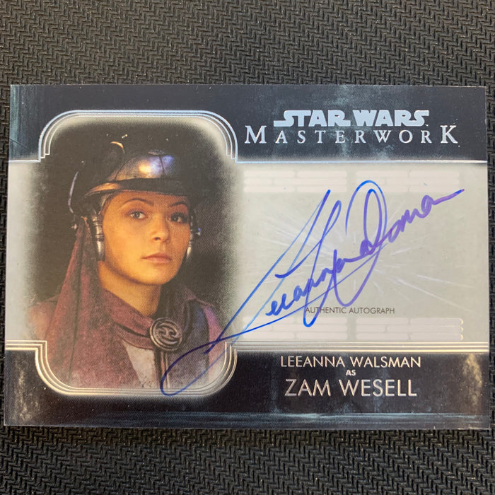 Star Wars Masterwork 2020 - A-LW - Autograph - Leeanna Walsman as Zam Wesell Vintage Trading Card Singles Topps