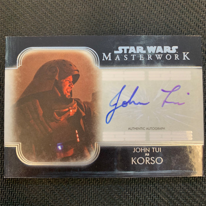 Star Wars Masterwork 2020 - A-JT - Autograph - John Tui as Korso Vintage Trading Card Singles Topps   