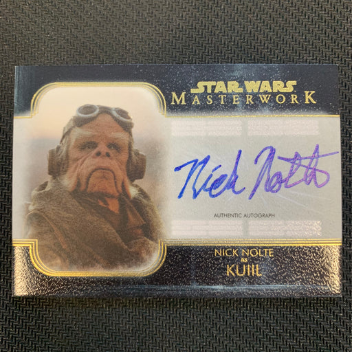 Star Wars Masterwork 2020 - AD-NN - Autograph - Nick Nolte as Kuiil - Cavnas 17/25 Vintage Trading Card Singles Topps   