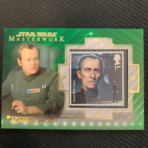 Star Wars Masterwork 2020 - SC-AM - Admiral Motti - Grand Moff Tarkin - Green 60/99 Vintage Trading Card Singles Topps   