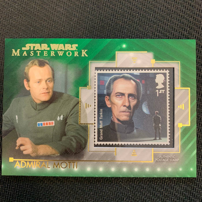 Star Wars Masterwork 2020 - SC-AM - Admiral Motti - Grand Moff Tarkin - Green 60/99 Vintage Trading Card Singles Topps