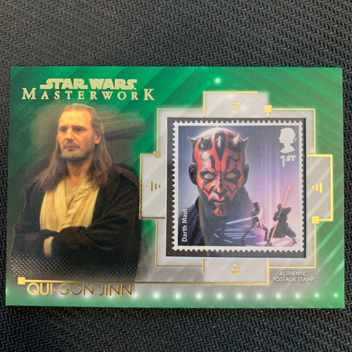 Star Wars Masterwork 2020 - SC-QM - Qui-Gon Jinn - Darth Maul - Green 43/99 Vintage Trading Card Singles Topps