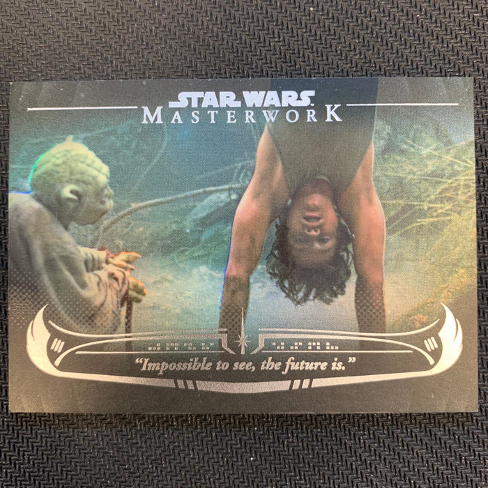 Star Wars Masterwork 2020 - WY-08 - "Impossible to see, the future is.” - Rainbow 072/299 Vintage Trading Card Singles Topps