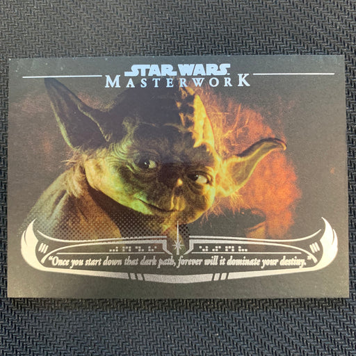 Star Wars Masterwork 2020 - WY-03 - "Once you start down…” Rainbow 044/299 Vintage Trading Card Singles Topps   