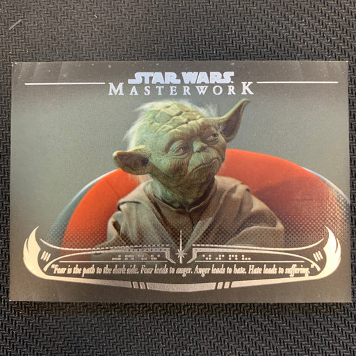 Star Wars Masterwork 2020 - WY-10 - "Fear is the path…” Vintage Trading Card Singles Topps   