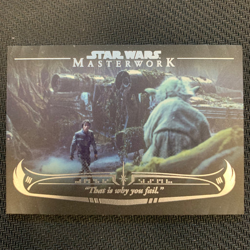 Star Wars Masterwork 2020 - WY-02 - "That is why you fail." Vintage Trading Card Singles Topps   