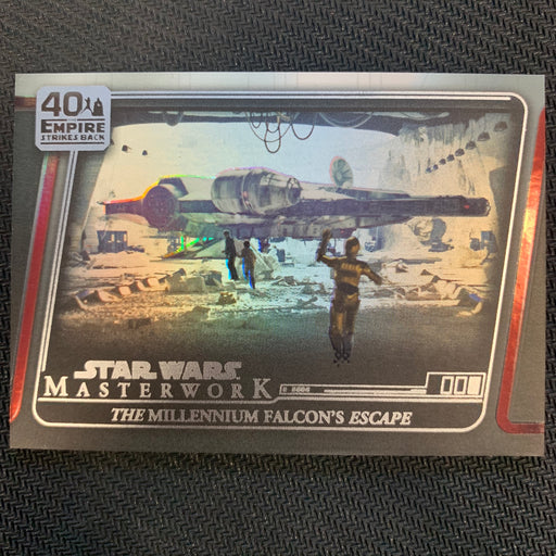 Star Wars Masterwork 2020 - ESB-07 - The Millennium Falcon's Escape - Rainbow 250/299 Vintage Trading Card Singles Topps   