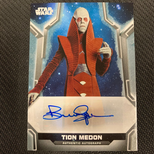 Star Wars Holocron 2020 - A-BS Autograph - Bruce Spensei as Tion Medon 315/400 Vintage Trading Card Singles Topps   