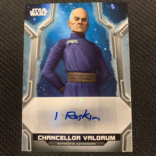 Star Wars Holocron 2020 - A-IR Autograph - Ian Ruskin as Chancellor Valorum Vintage Trading Card Singles Topps   