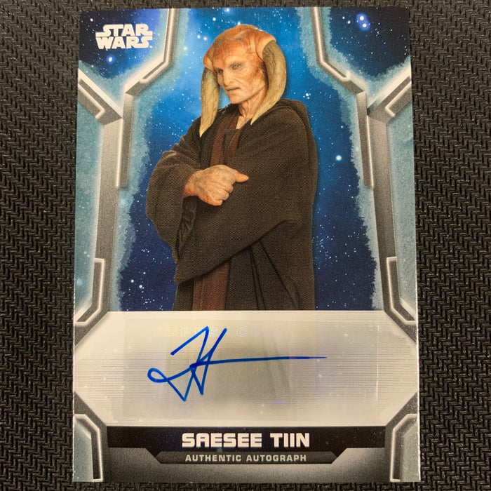 Star Wars Holocron 2020 - A-JJ Autograph - Jesse Jensen as Saesee Tiin 232/404 Vintage Trading Card Singles Topps