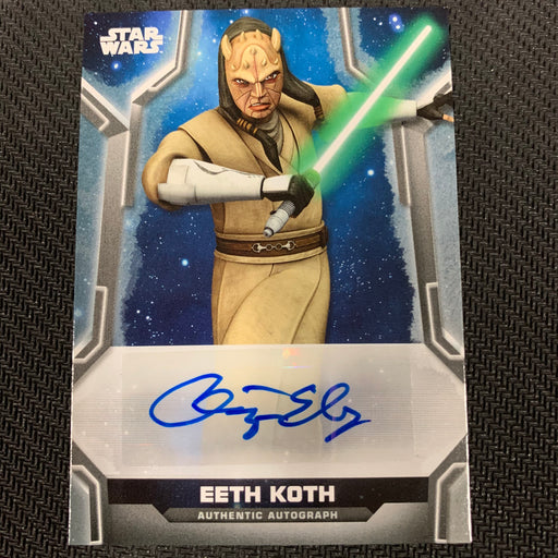 Star Wars Holocron 2020 - A-CE Autograph - Chris Edgerly as Eeth Koth 398/500 Vintage Trading Card Singles Topps   