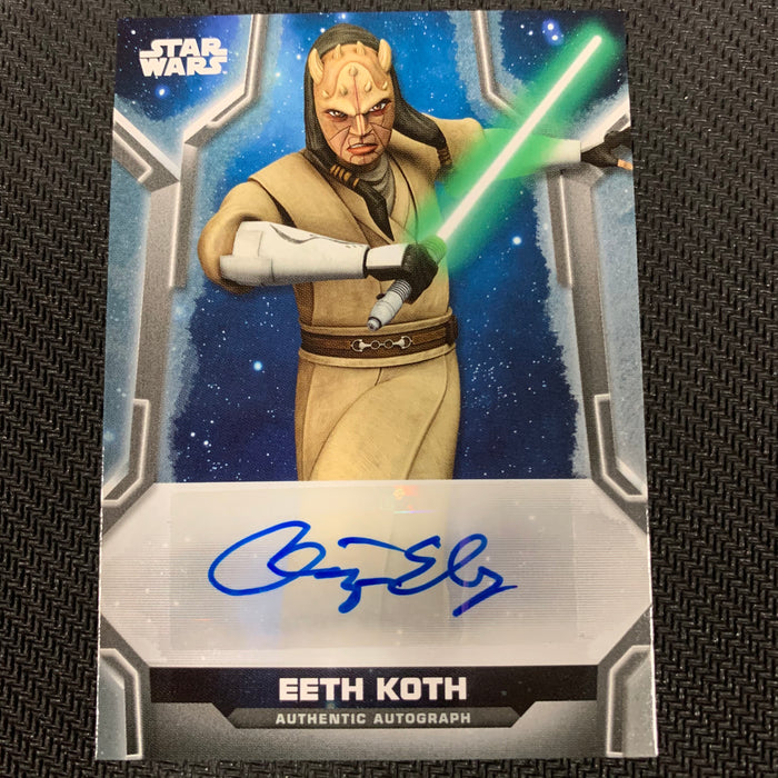Star Wars Holocron 2020 - A-CE Autograph - Chris Edgerly as Eeth Koth 398/500 Vintage Trading Card Singles Topps