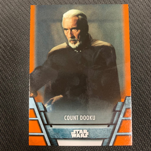 Star Wars Holocron 2020 - Sep-03 Count Dooku Orange 82/99 Vintage Trading Card Singles Topps