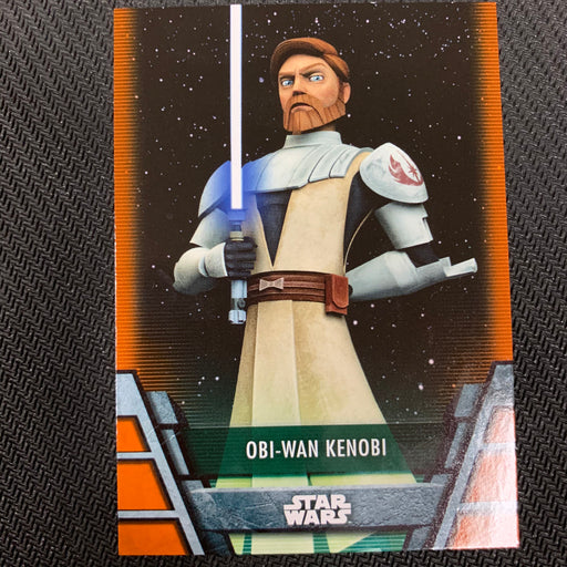 Star Wars Holocron 2020 - Jedi-16 Obi-Wan Kenobi Orange 69/99 Vintage Trading Card Singles Topps   